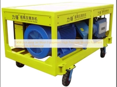 페인트 제거 녹 제설을 위한 75KW 산업적 제트 엔진으로 후미에 생기는 기류 장비 고압 세탁기