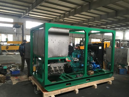 1150bar 90kw 고압 물 제트 정화 펌프 냉수 정화 기계