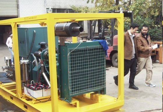 20000psi 가지고 다닐 수 있는 디젤 엔진 고압 세탁기 더 깨끗한 수력전기 총 물 펌프