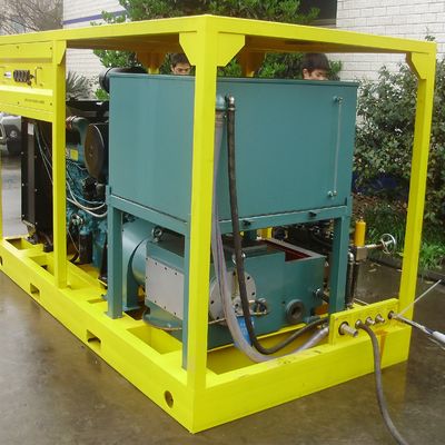 55kW 10000psi 산업용 물 제트 청소 기계 디젤 엔진