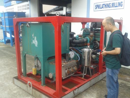 90kw 1500bar 수력 발전 장비 산업용 물 폭파 기계